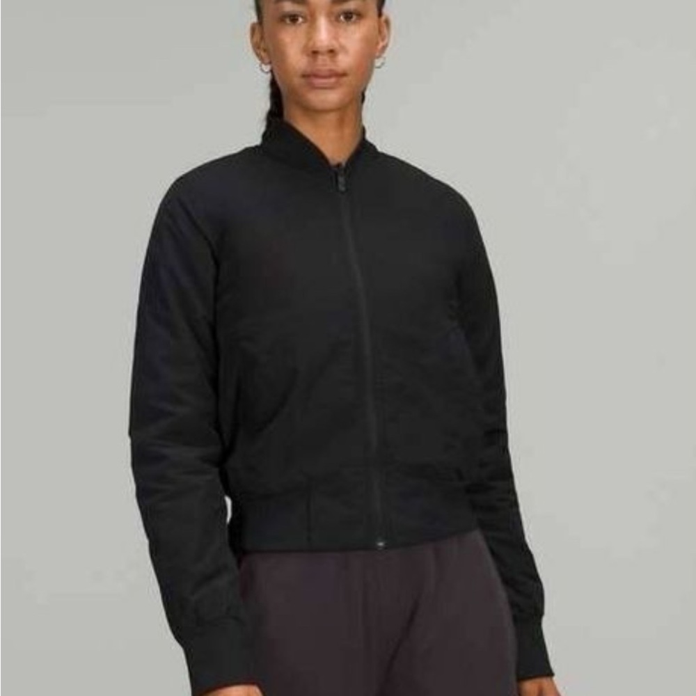 lululemon athletica Women's Black Bomber Jacket